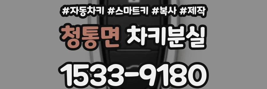 청통면 차키분실