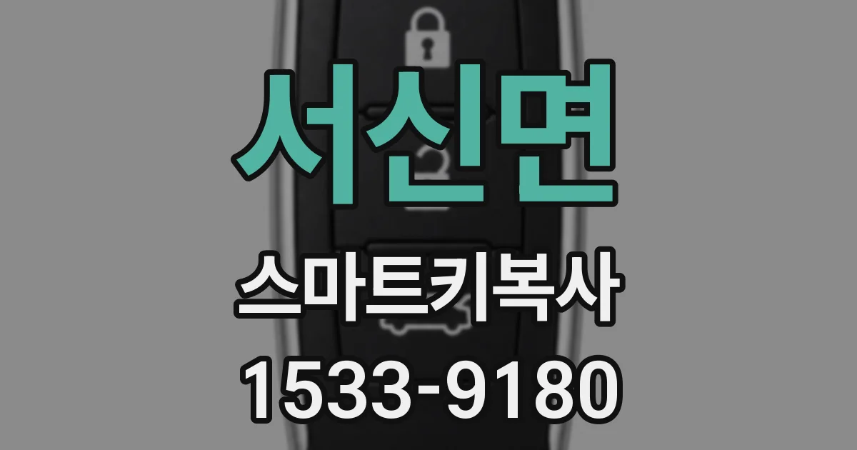 서신면 스마트키복사