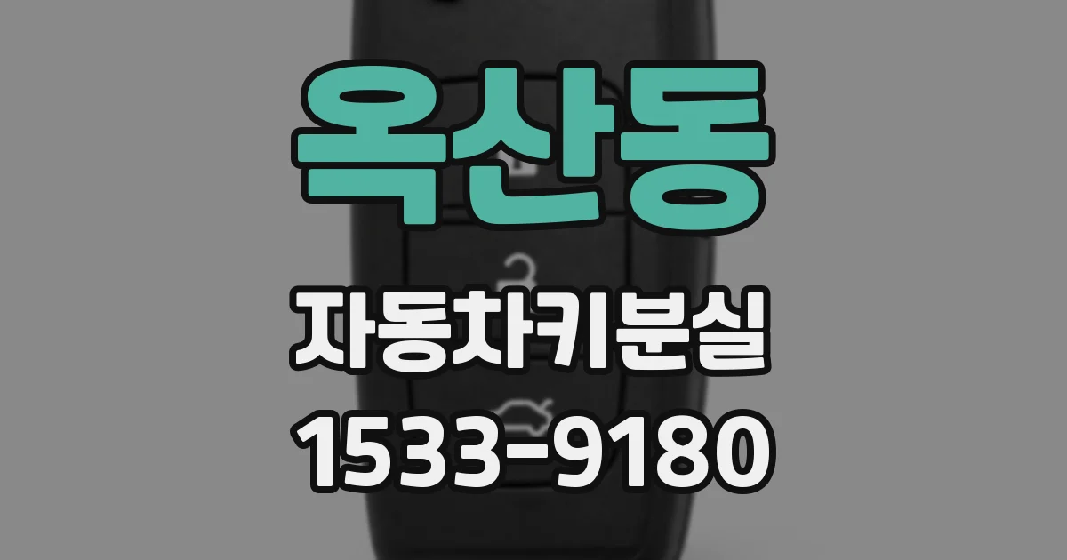 옥산동 자동차키분실