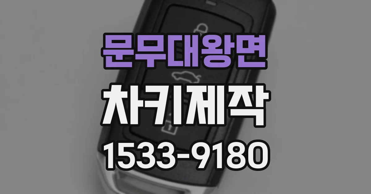 문무대왕면 차키제작