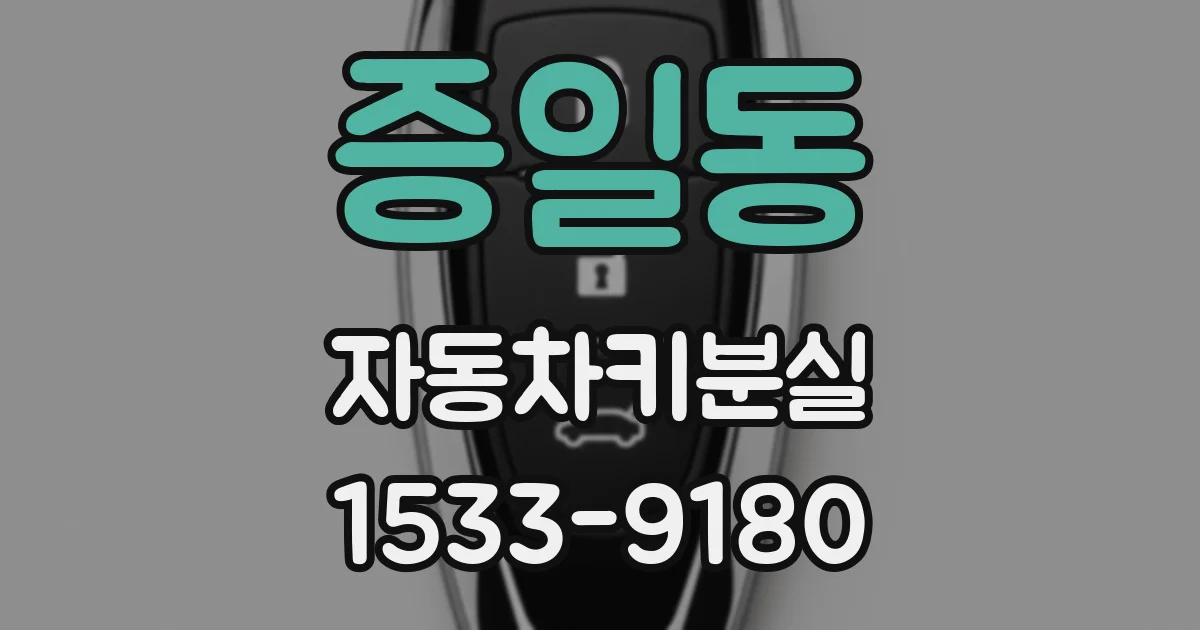 증일동 자동차키분실
