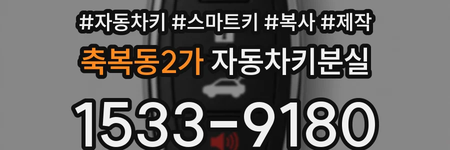 축복동2가 자동차키분실