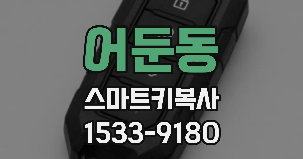 어둔동 스마트키복사