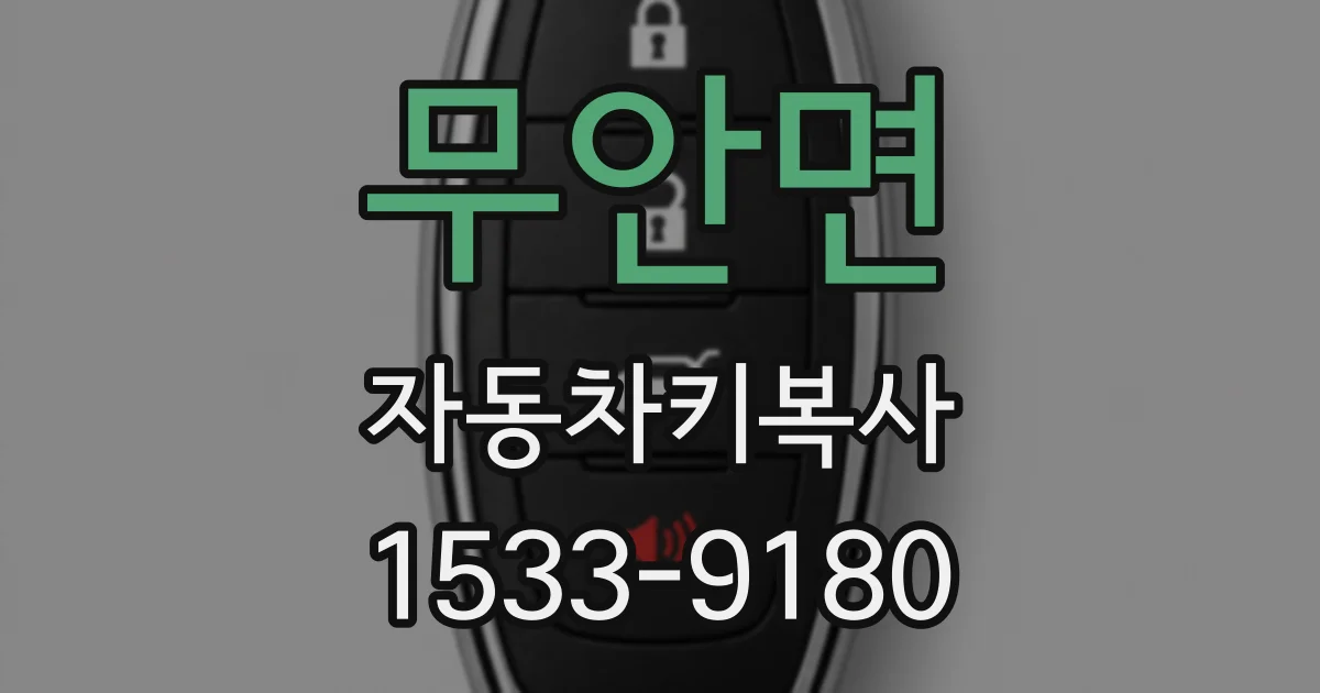 무안면 자동차키복사