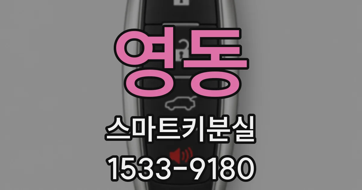 영동 스마트키분실
