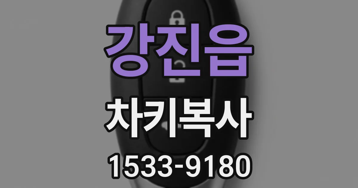 강진읍 차키복사