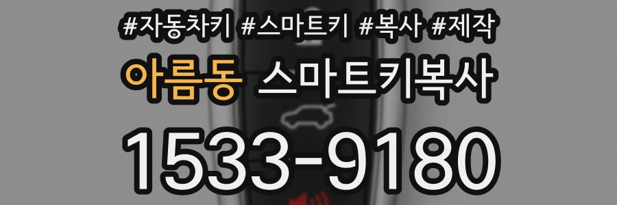 아름동 스마트키복사