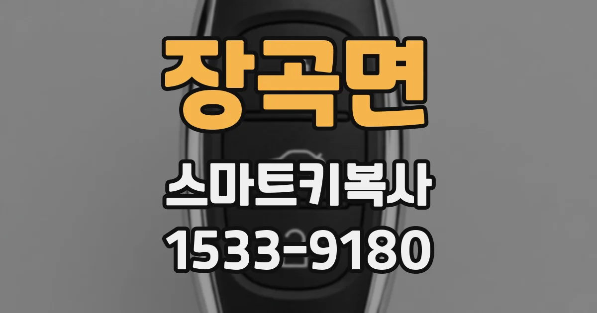 장곡면 스마트키복사