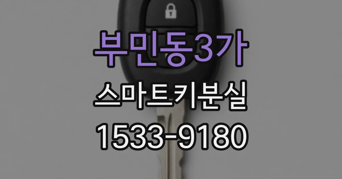 부민동3가 스마트키분실