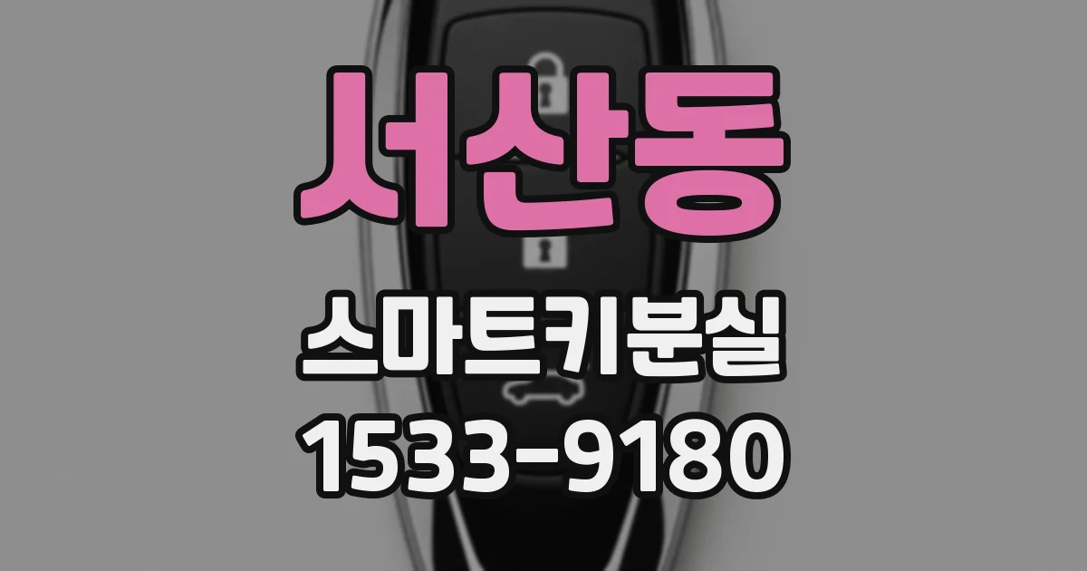 서산동 스마트키분실