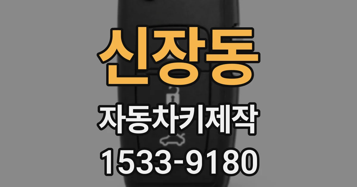 신장동 자동차키제작