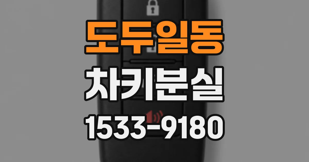 도두일동 차키분실