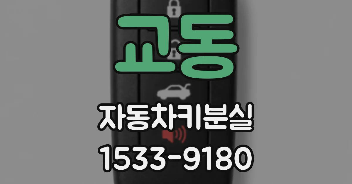 교동 자동차키분실