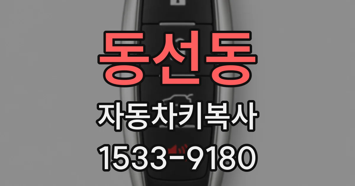 동선동 자동차키복사
