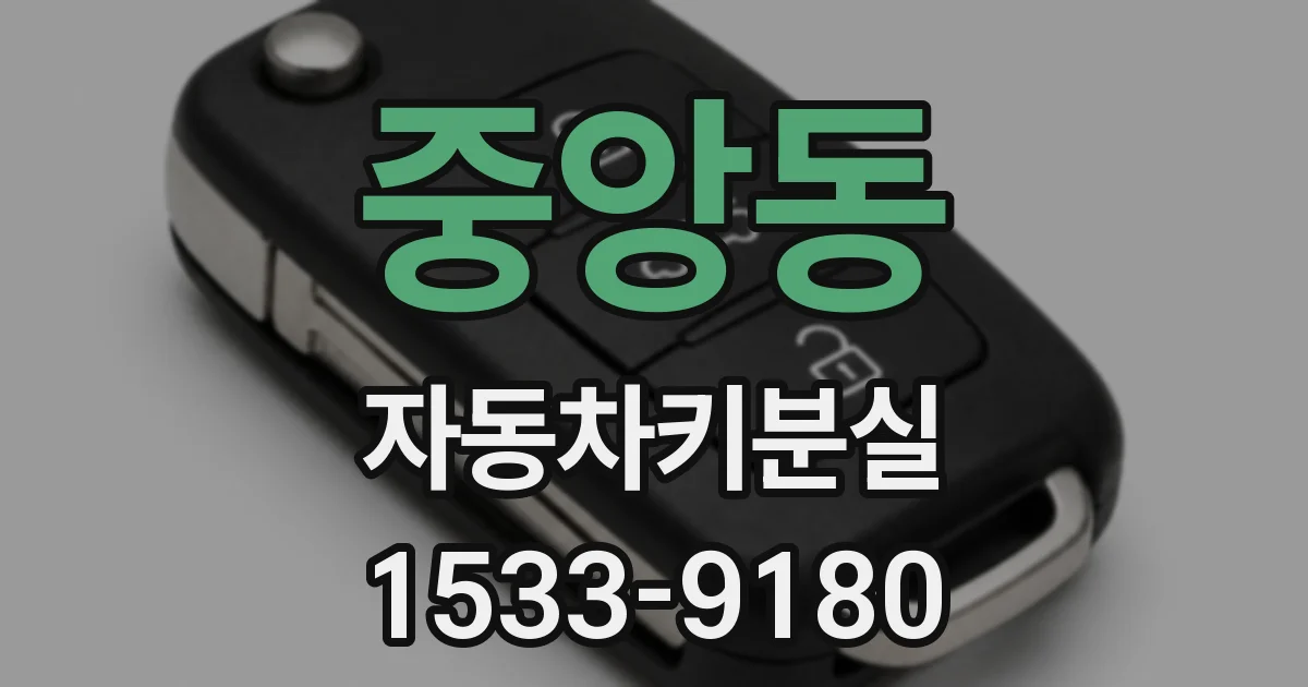 중앙동 자동차키분실