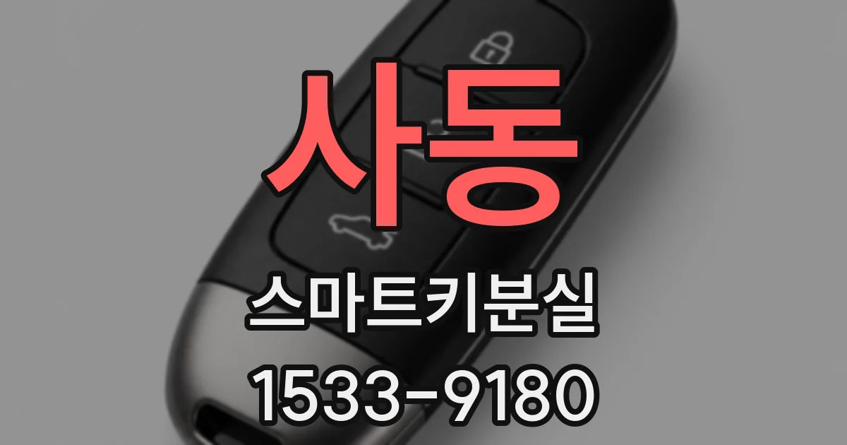 사동 스마트키분실