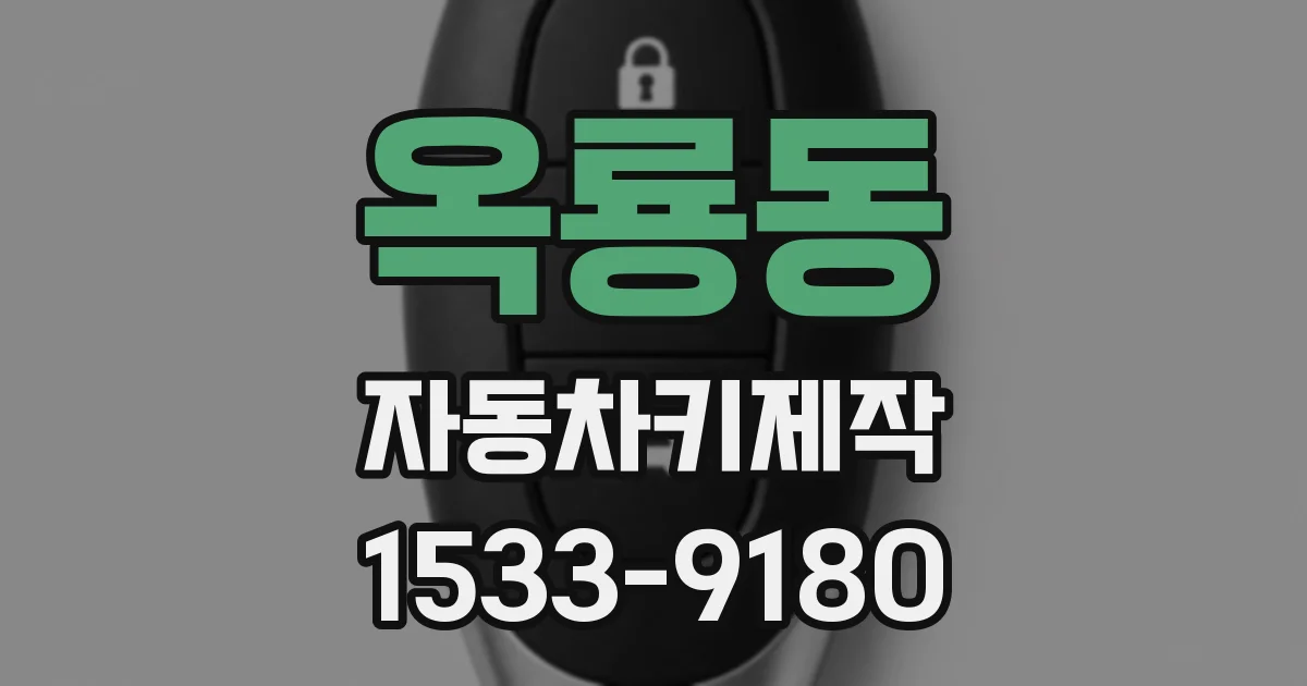 옥룡동 자동차키제작