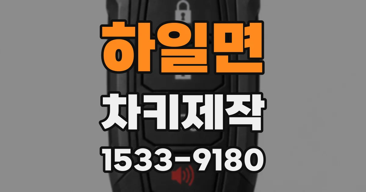 하일면 차키제작