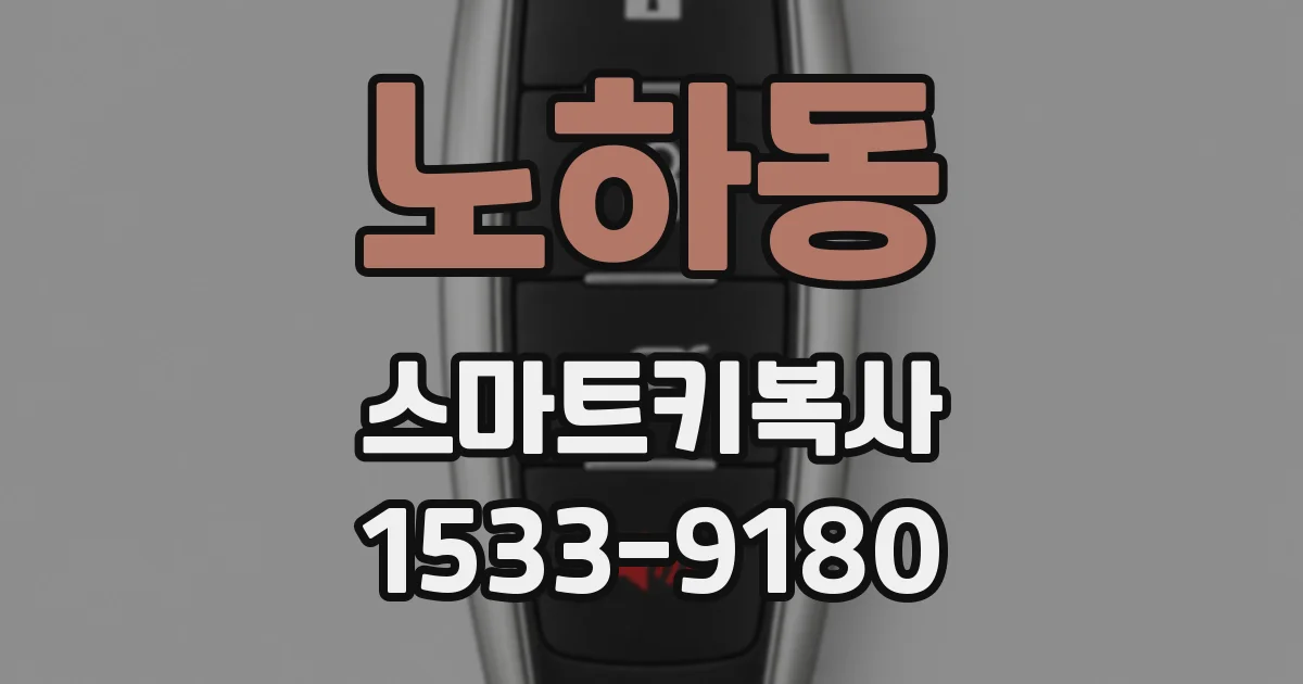 노하동 스마트키복사