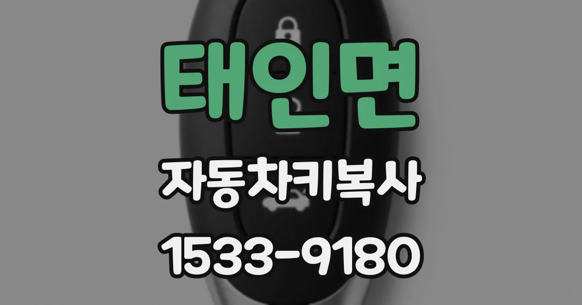 태인면 자동차키복사