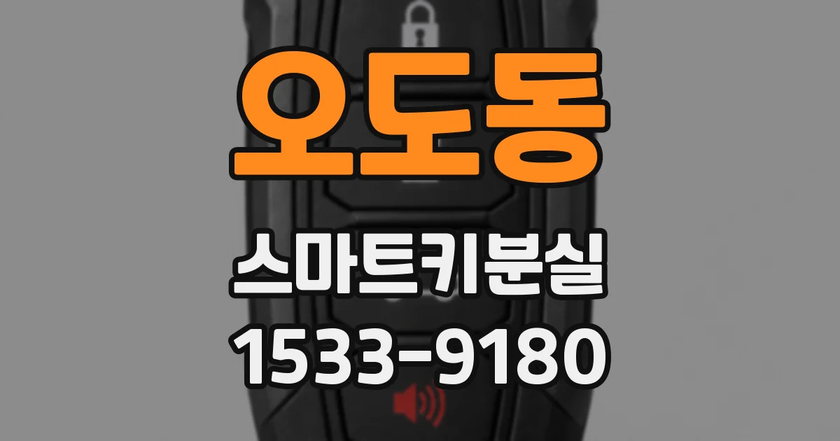 오도동 스마트키분실