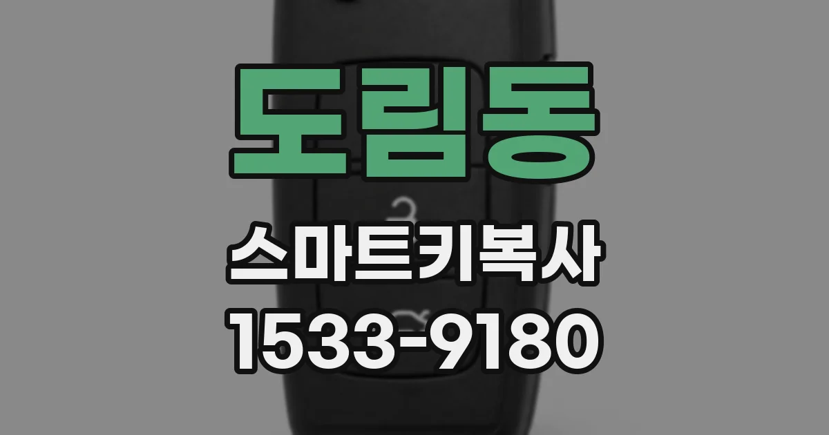 도림동 스마트키복사