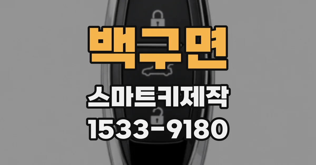 백구면 스마트키제작
