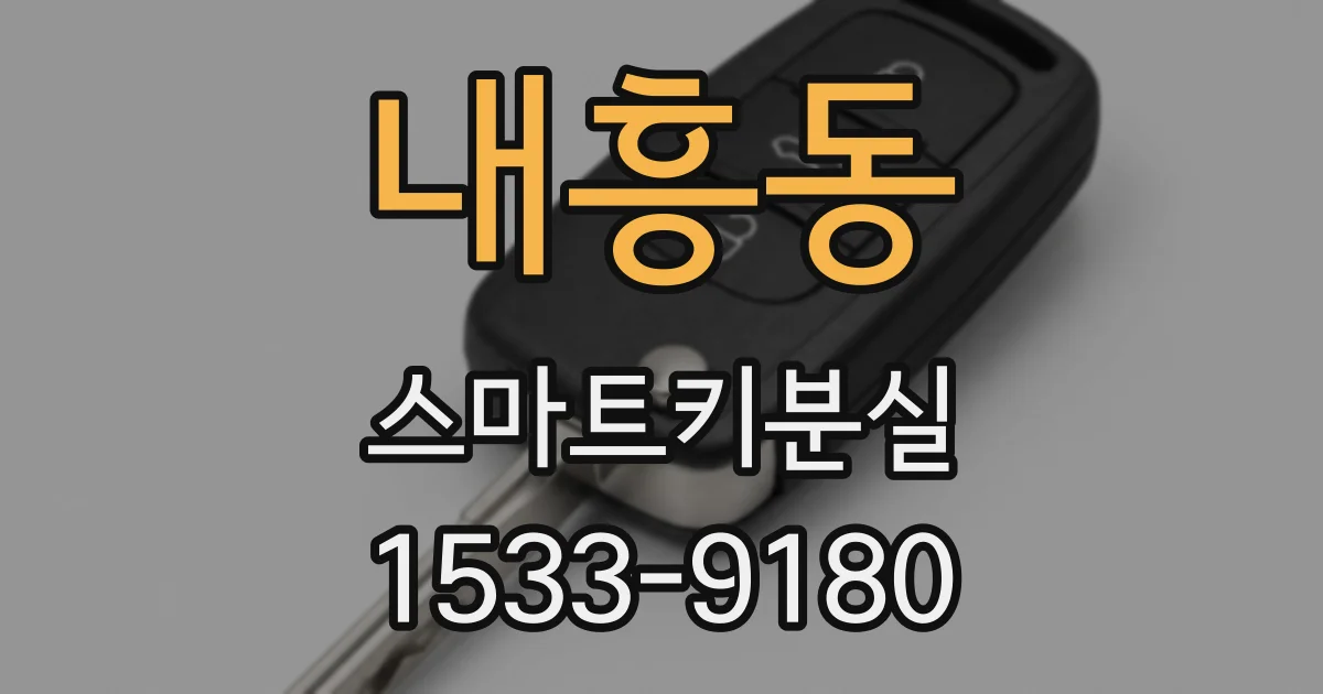 내흥동 스마트키분실
