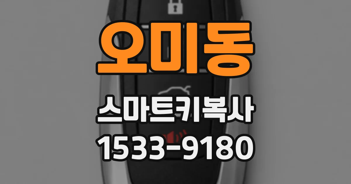 오미동 스마트키복사