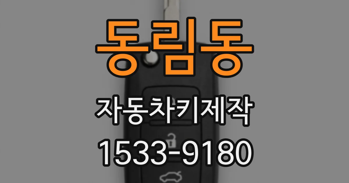 동림동 자동차키제작