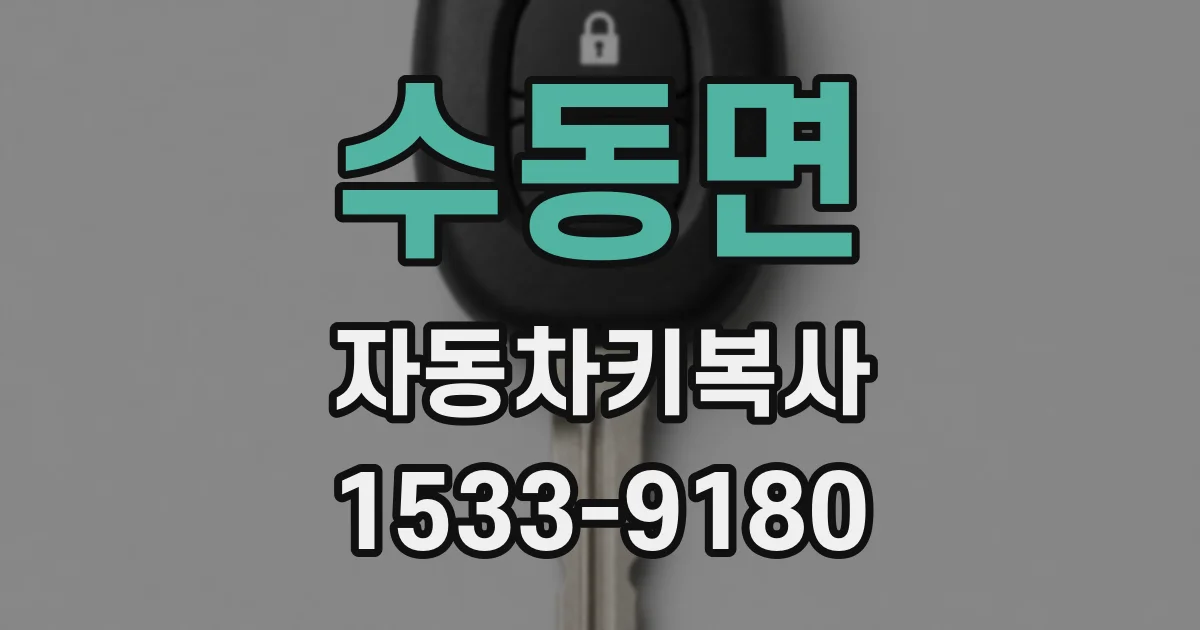 수동면 자동차키복사