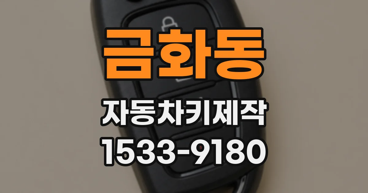 금화동 자동차키제작