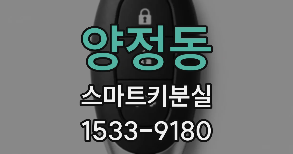 양정동 스마트키분실