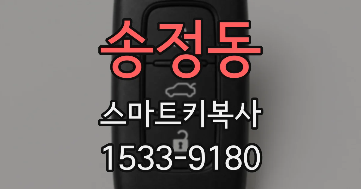 송정동 스마트키복사