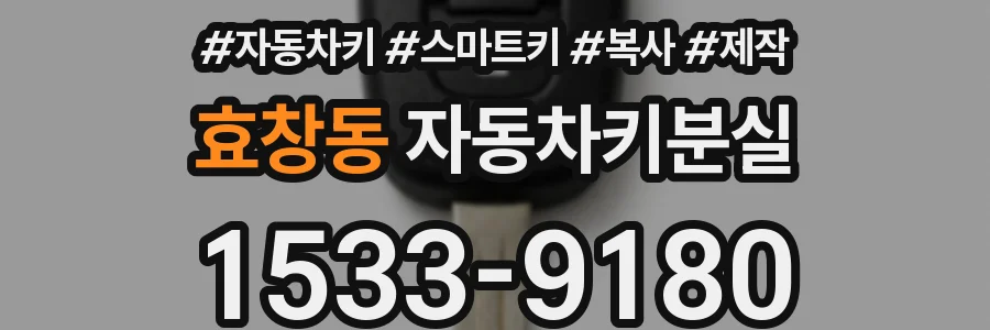 효창동 자동차키분실