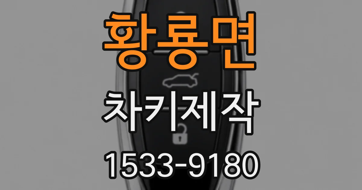 황룡면 차키제작
