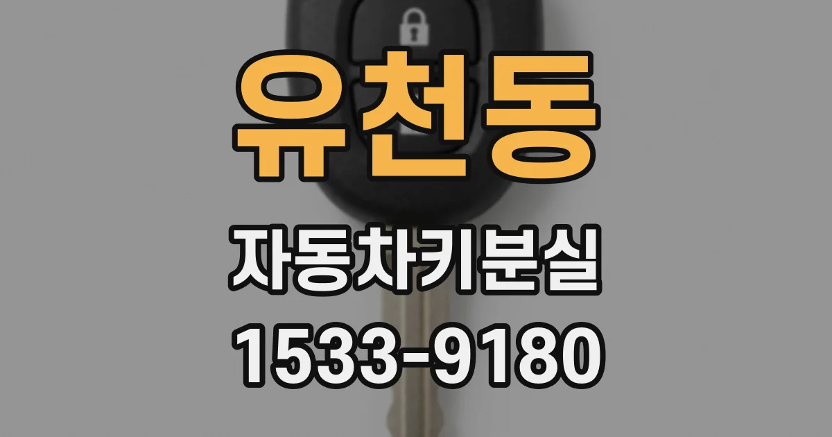 유천동 자동차키분실