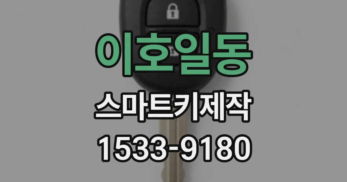 이호일동 스마트키제작