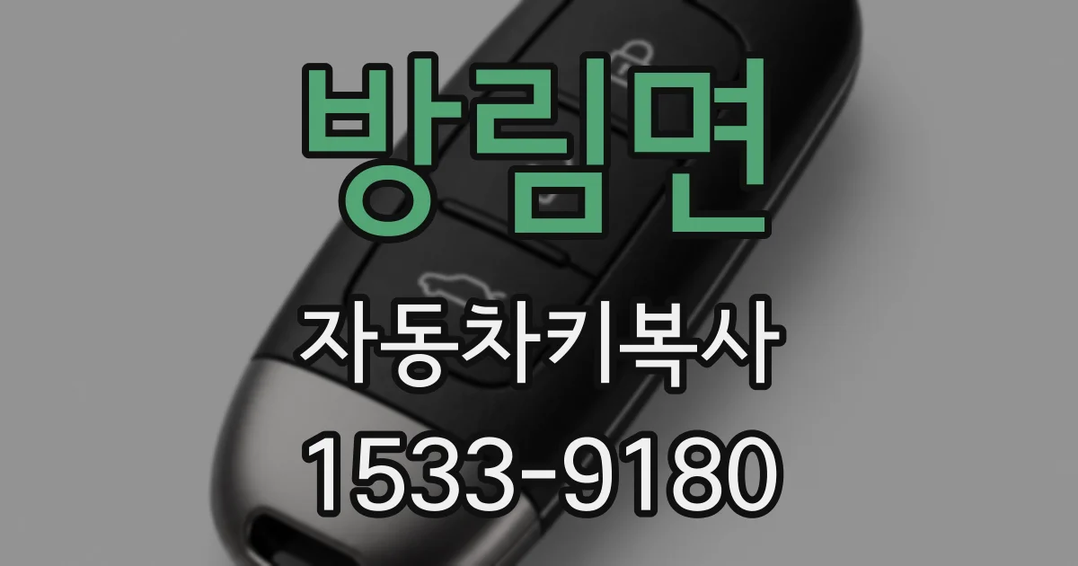방림면 자동차키복사