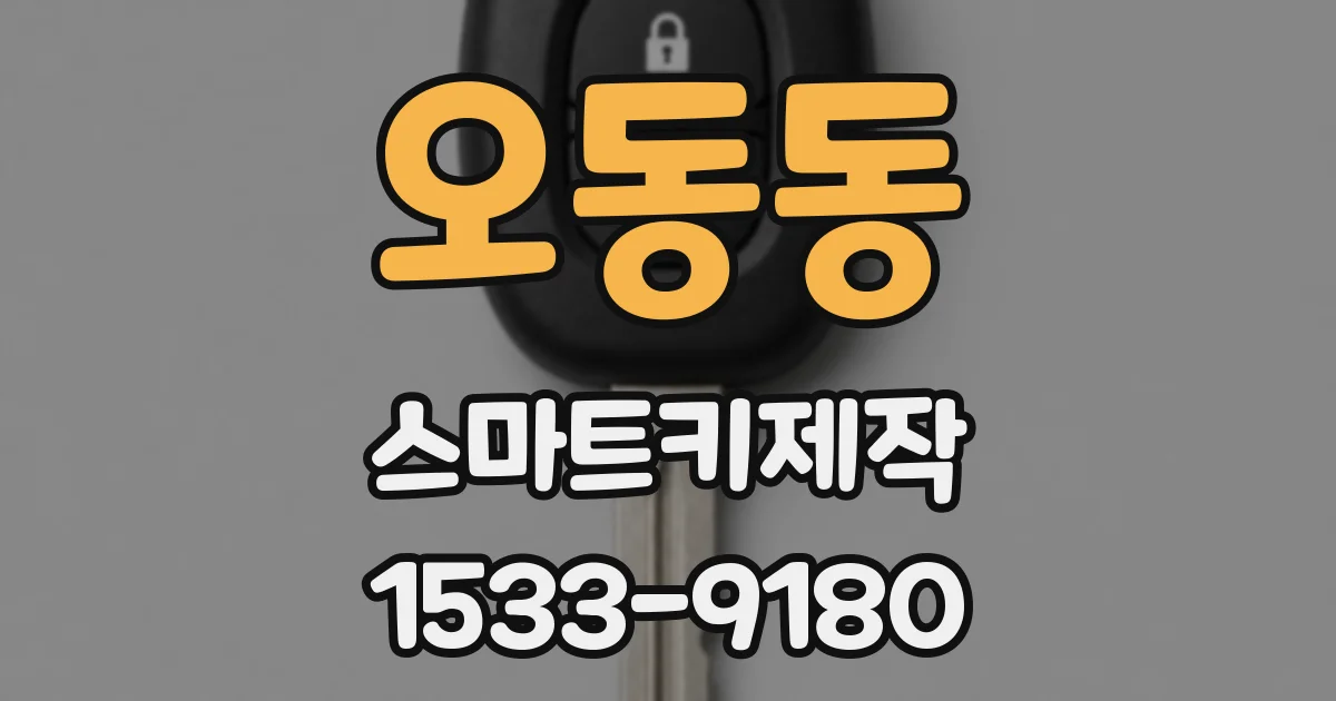 오동동 스마트키제작