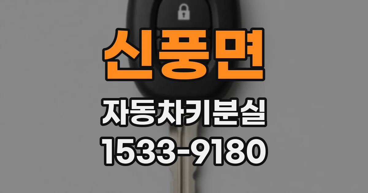 신풍면 자동차키분실