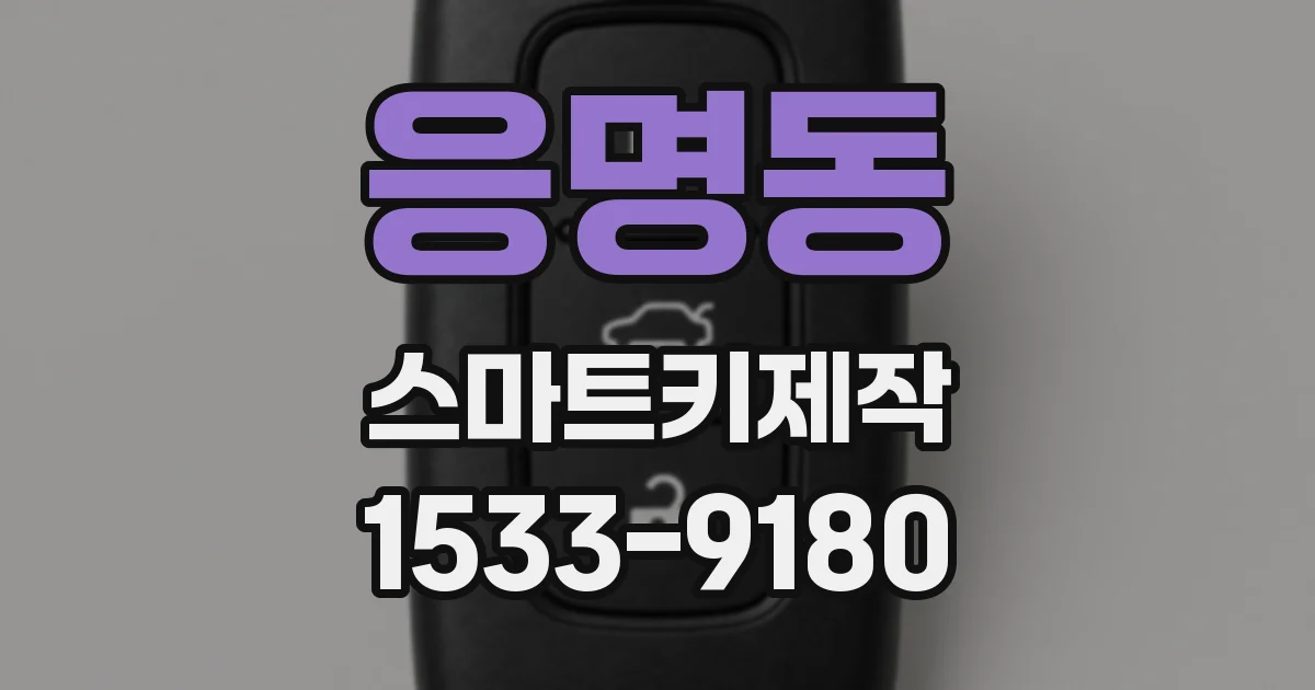 응명동 스마트키제작