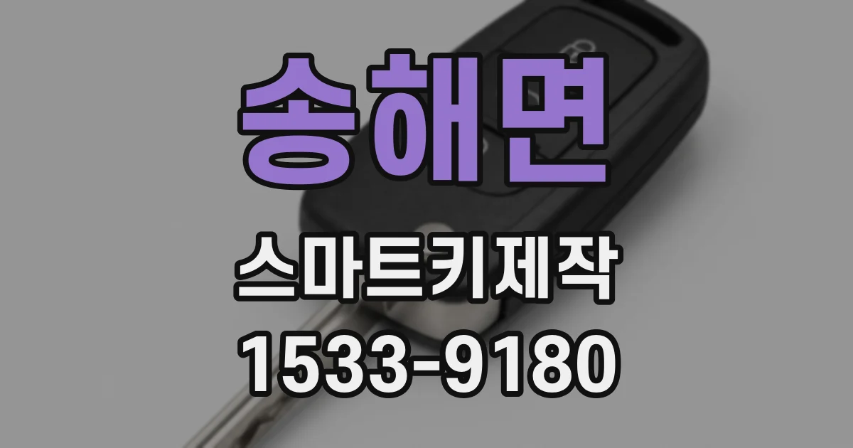 송해면 스마트키제작