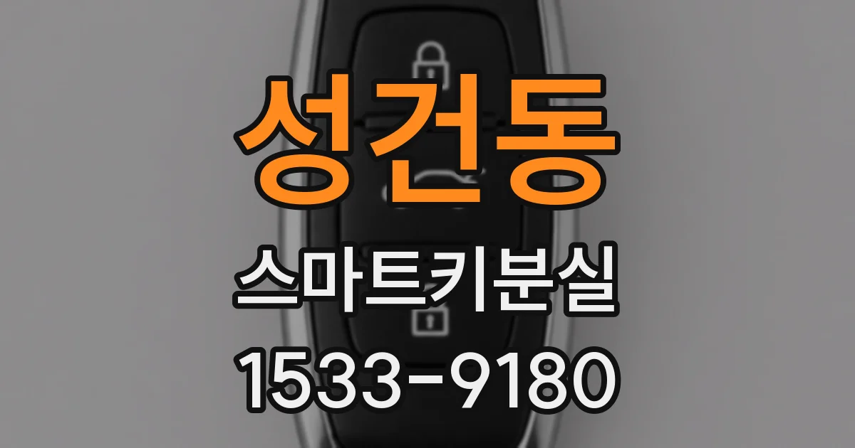 성건동 스마트키분실