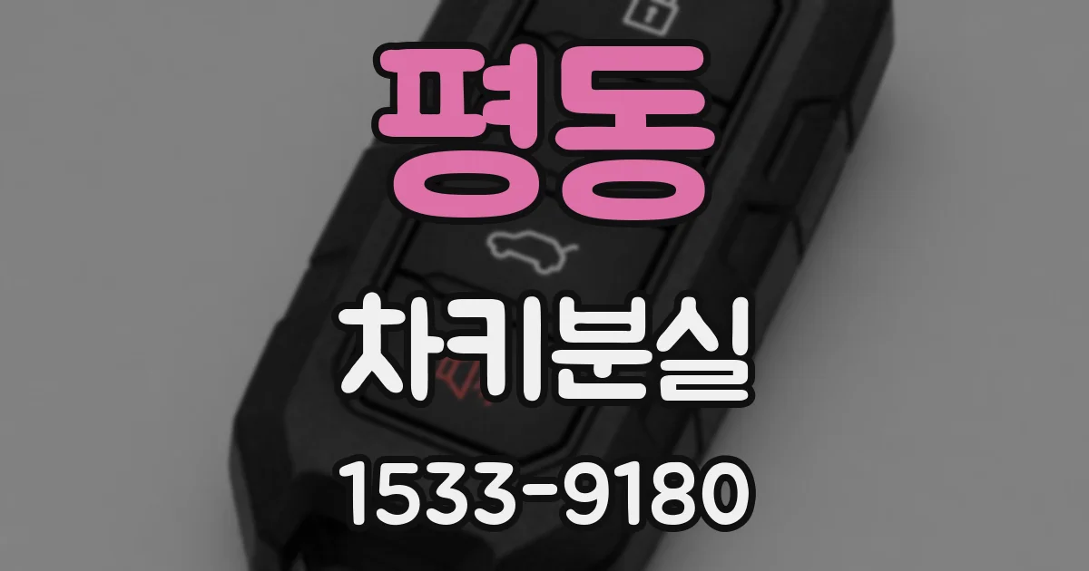 평동 차키분실