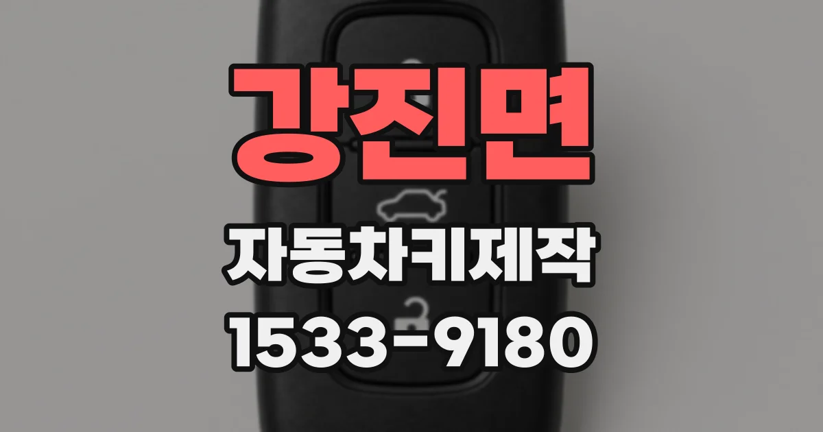 강진면 자동차키제작