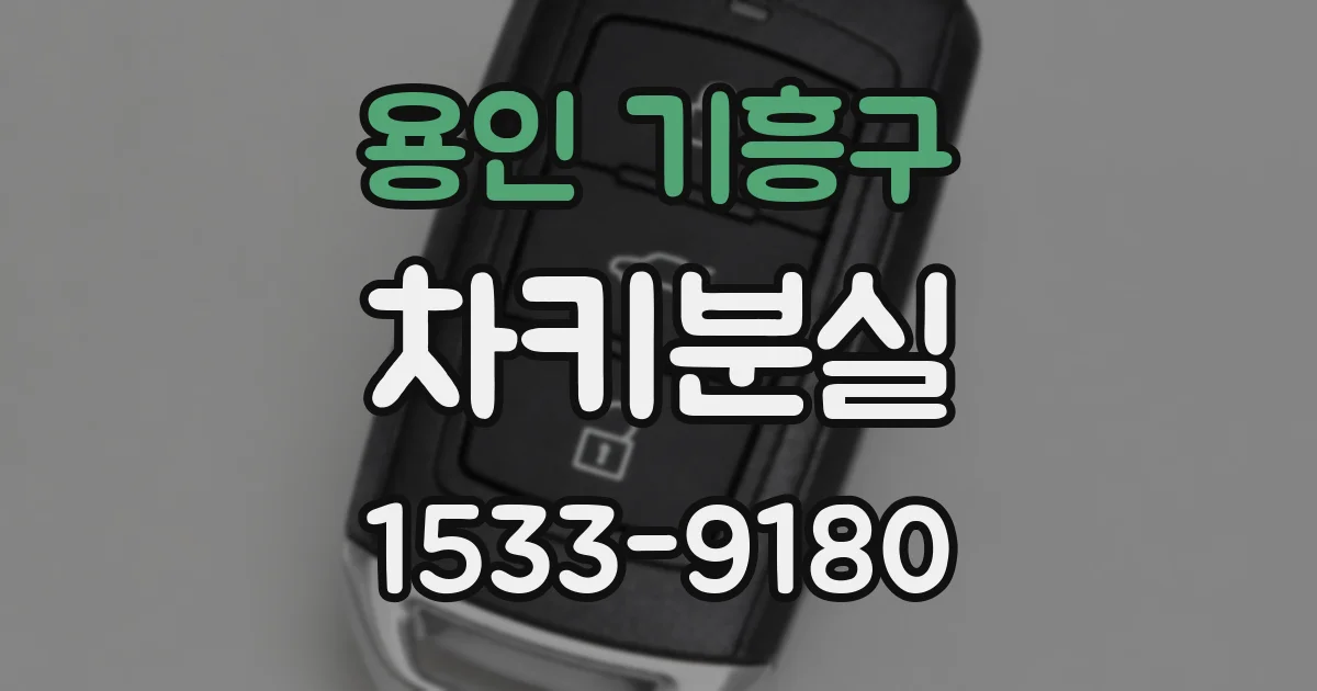 용인 기흥구 차키분실