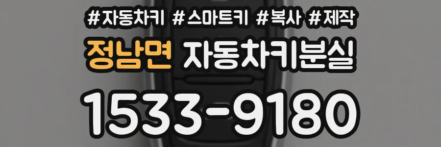 정남면 자동차키분실