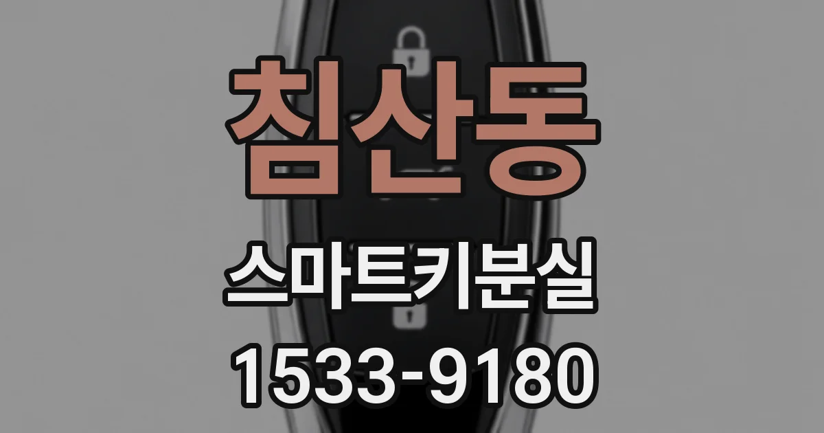 침산동 스마트키분실