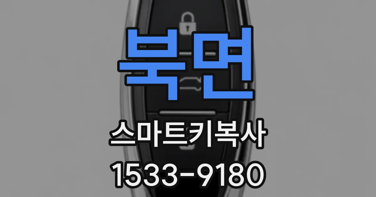북면 스마트키복사